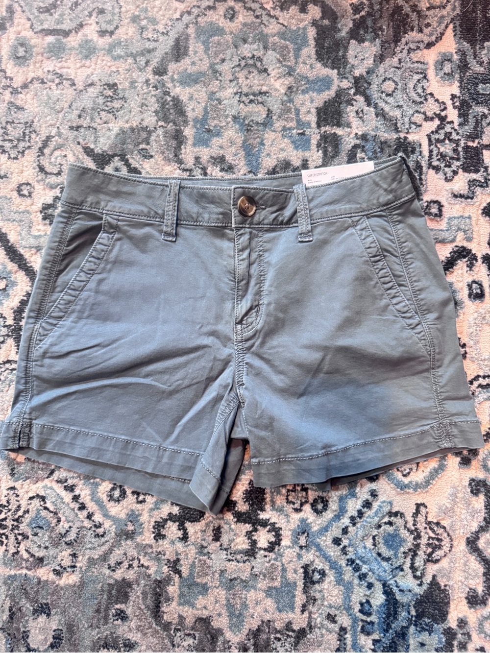American Eagle Outfitters Women's Chino Shorts - Dusty Blue